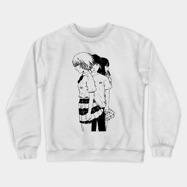 Nakamura Kasuga Saeki Aku No Hana Crewneck Sweatshirt by DarkenLlst